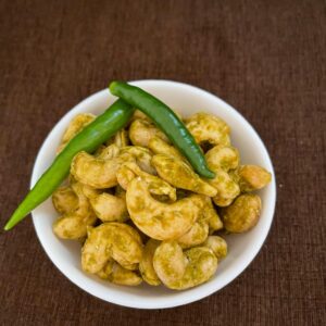 Buy clean label 100% natural Green Chilli cashews kaju 250 gms online India